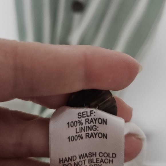 Lulus fit and flare style button down striped dress size xs - Picture 13 of 16